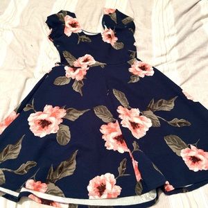 Navy dark blue dress